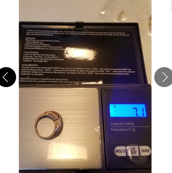 14k diamond citrine gold bypass ring - Picture 8 of 14